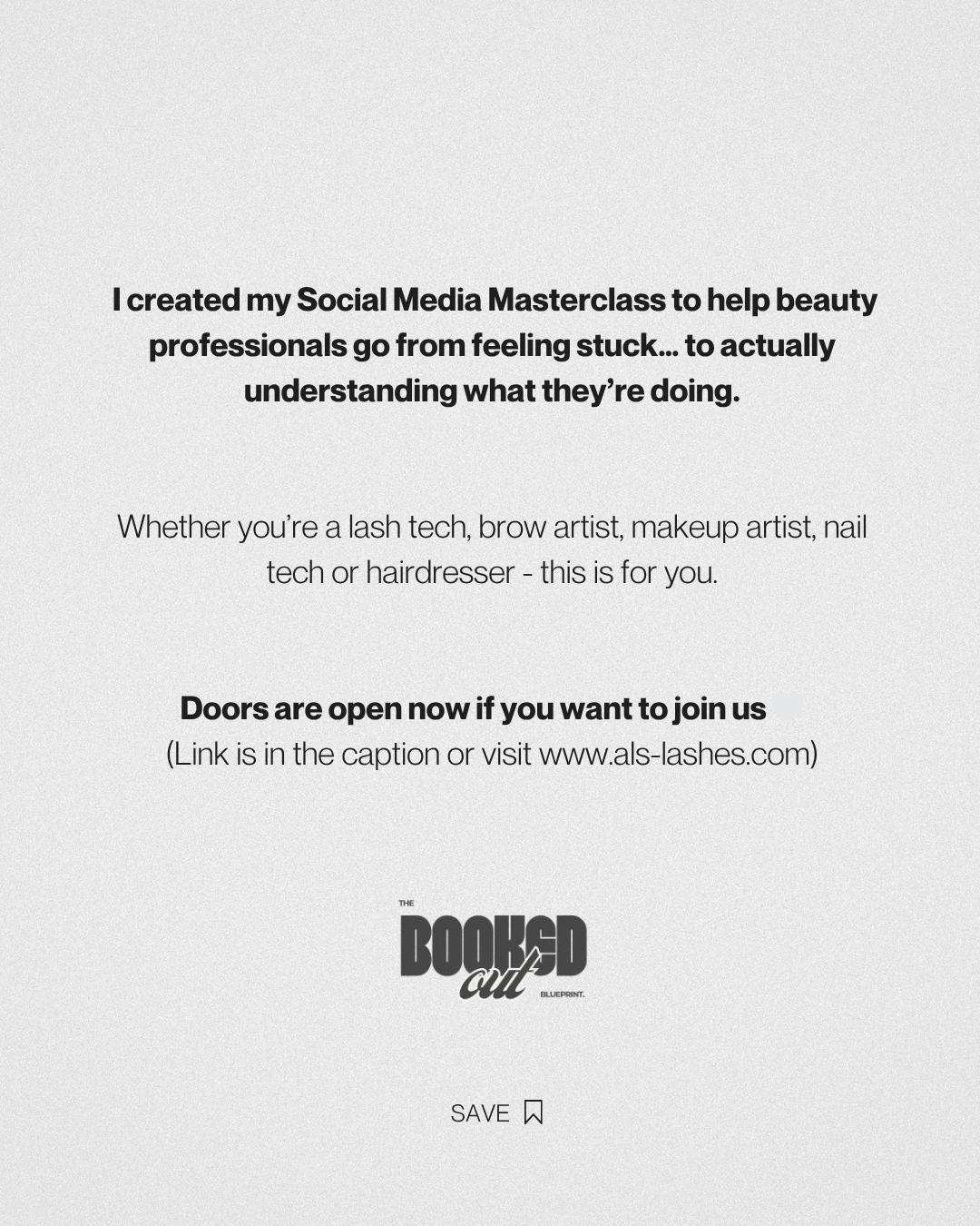 Social Media Masterclass - The Booked Out Blueprint