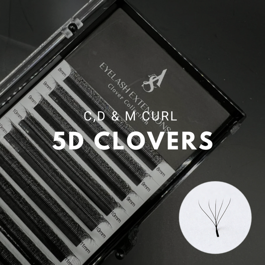 5D CLOVER LASHES (C,CC, D & M curls)